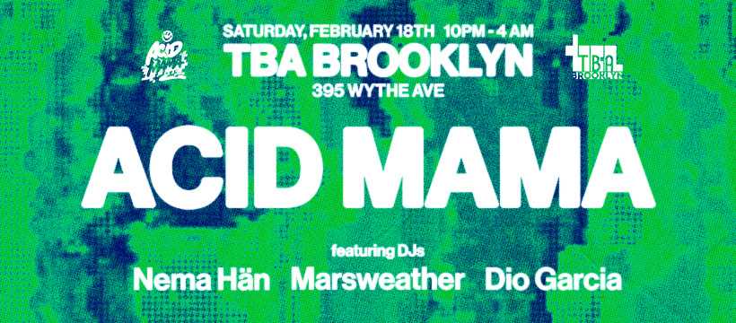 Acid Mama at TBA Brooklyn, New York