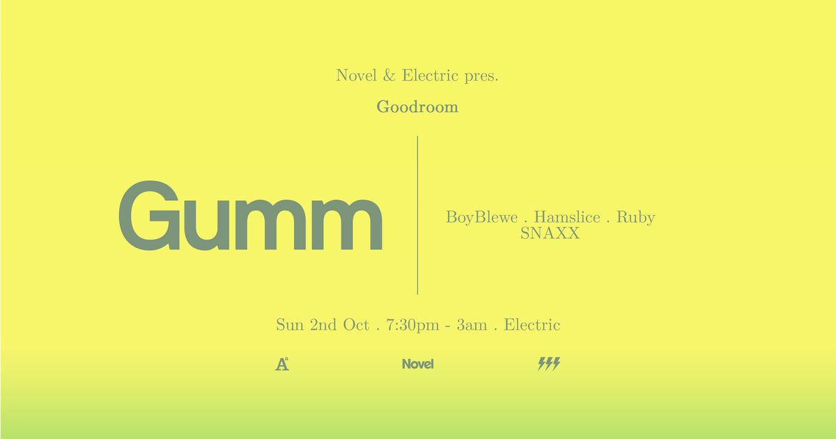 Goodroom with Gumm at ELECTRIC BAR, Melbourne