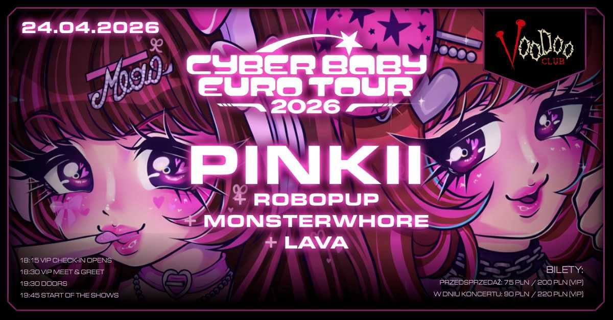 PiNKII + Robopup + Monster + Lava at VooDoo Club, Warsaw
