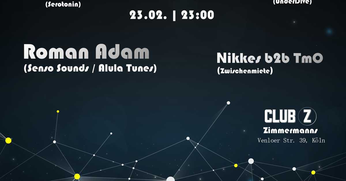 UnderDive with Roman Adam (Senso Sounds / Alula Tunes), Nikkes b2b TmO ...