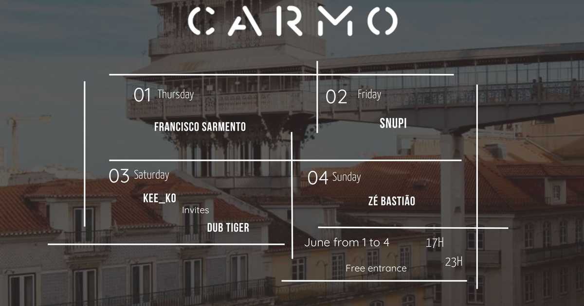Eletronic Sunset at Carmo Rooftop, Lisbon