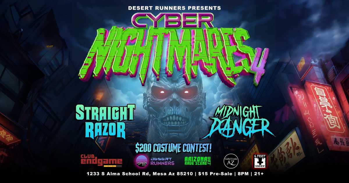 Cyber Nightmares 4: Halloween Cyberpunk Party with Straight Razor ...