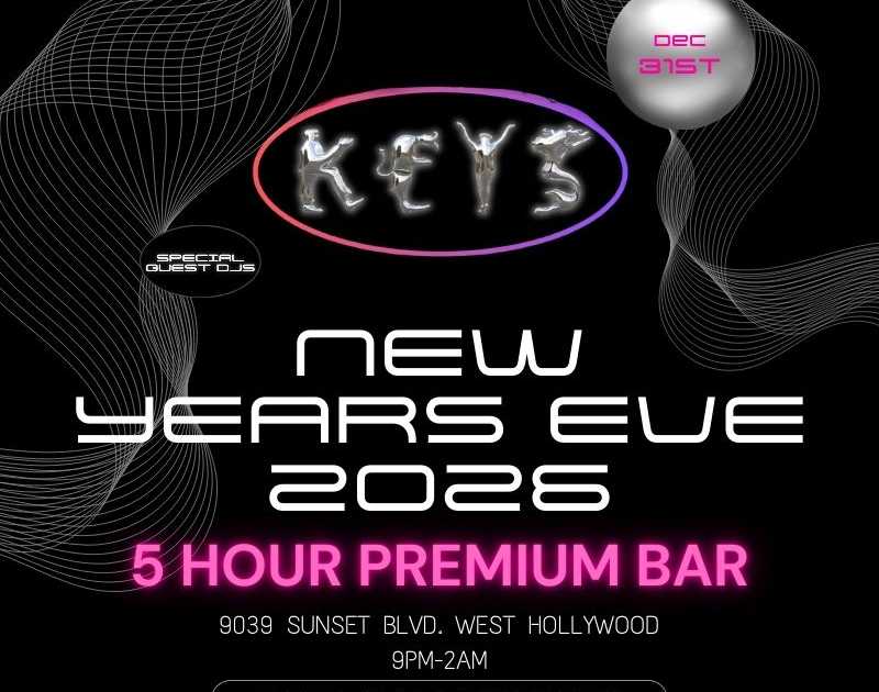 Keys Nightclub NYE 2026 Party bei Keys Nightclub, Los Angeles · Tickets
