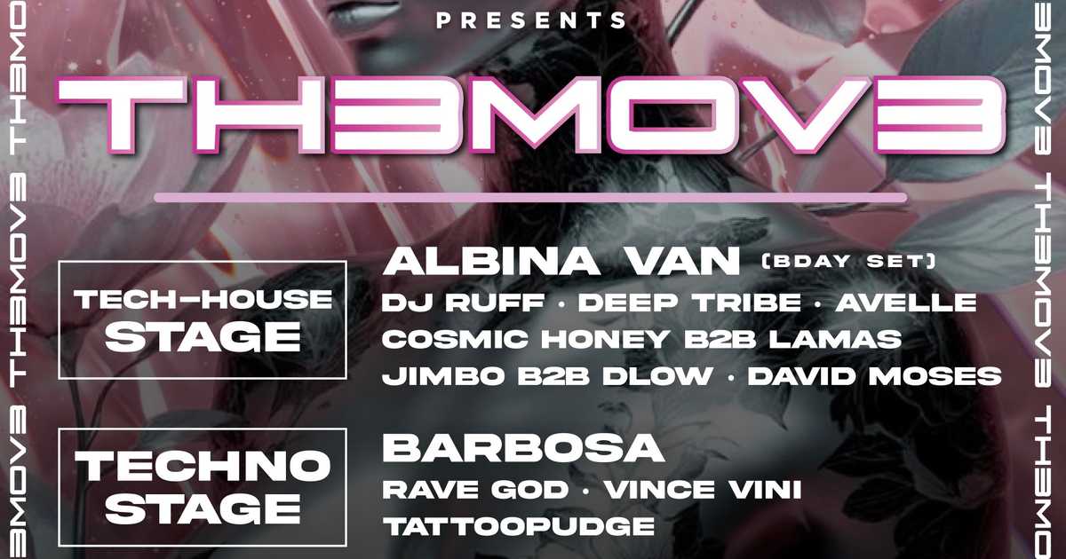 Technofamla x TeckMeOut present: TH3MOV3 - House and Techno flyer