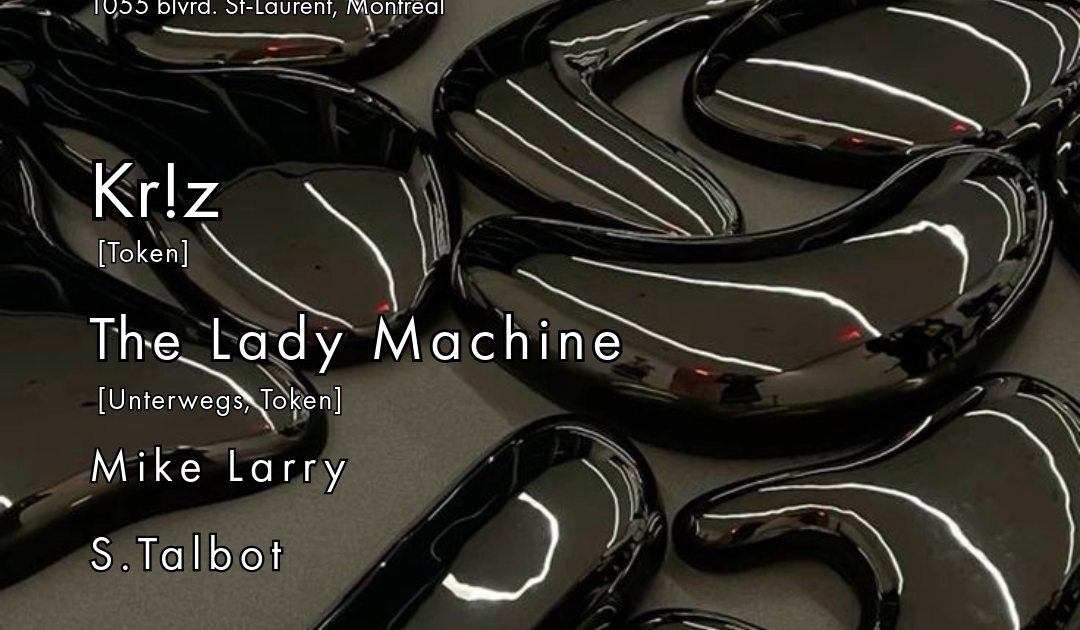 ÄRDER X Kr!z X The Lady Machine at NWHR, Montreal