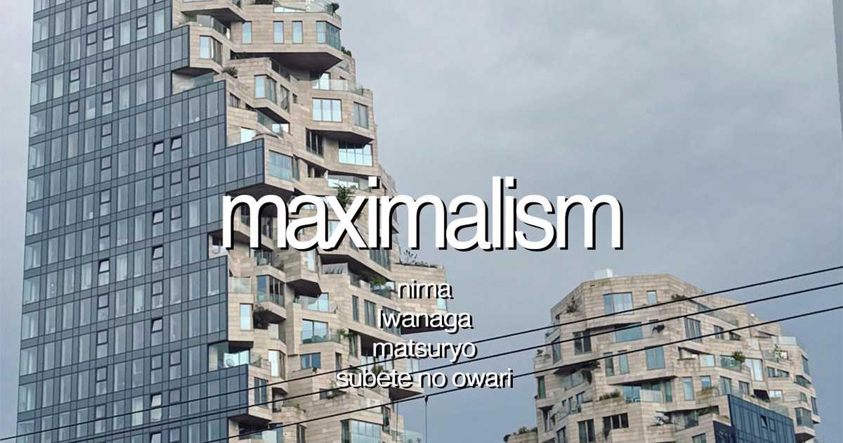maximalism VOL.13 at rake?raka?, Osaka