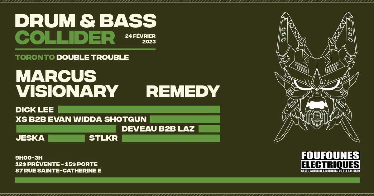 Drum&Bass Collider Présente Toronto Double Trouble au Fouf 24 Février