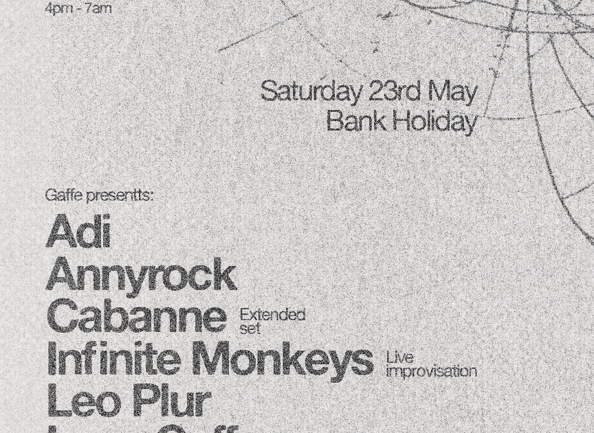 Gaffe presents: A day to night adventure at Gaffe, London