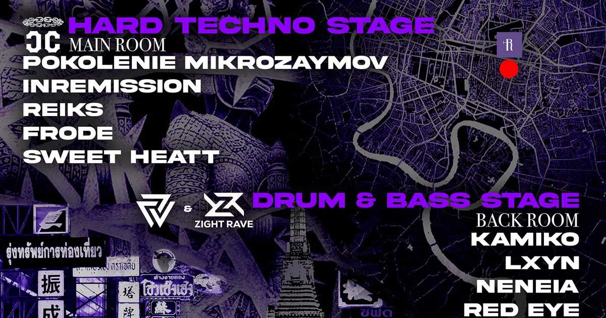 RAVE ZONE - 2 STAGES - HARD TECHNO x DNB at Blaq Lyte Rover, Bangkok