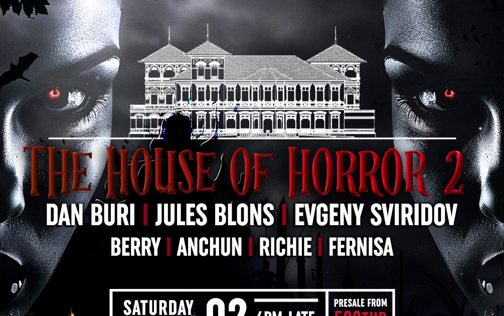 Mustache Takeover The House of Horror Halloween 2024 at TBA House