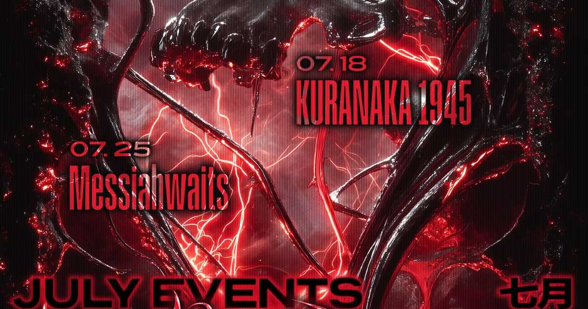 CRACKS' HARD TECHNO with Messiahwaits at Club Under, Osaka