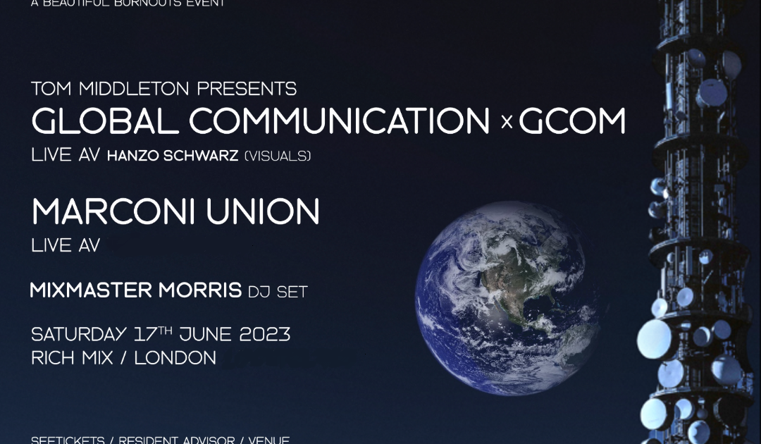 Tom Middleton:Global Communication/GCOM [Live AV] Marconi Union [Live ...