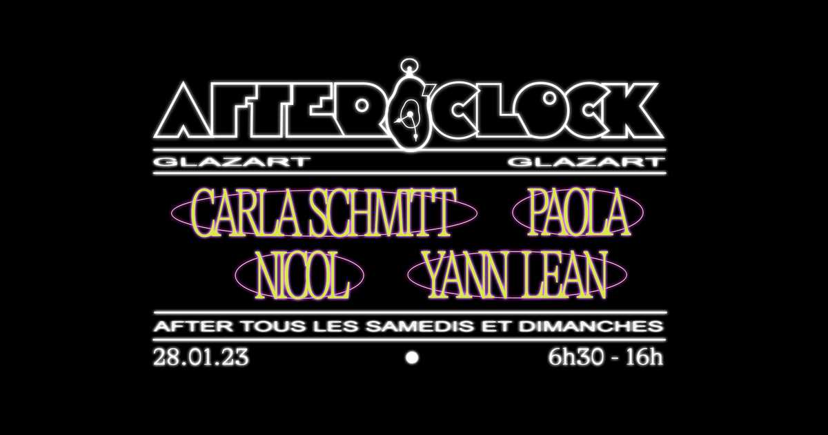 After O'Clock : Carla Schmitt, Nicol, Paola, Yann Lean at Glazart, Paris