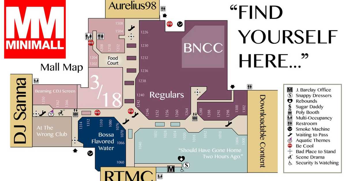 Mini-Mall: Mall Map em Bossa Nova Civic Club, New York City