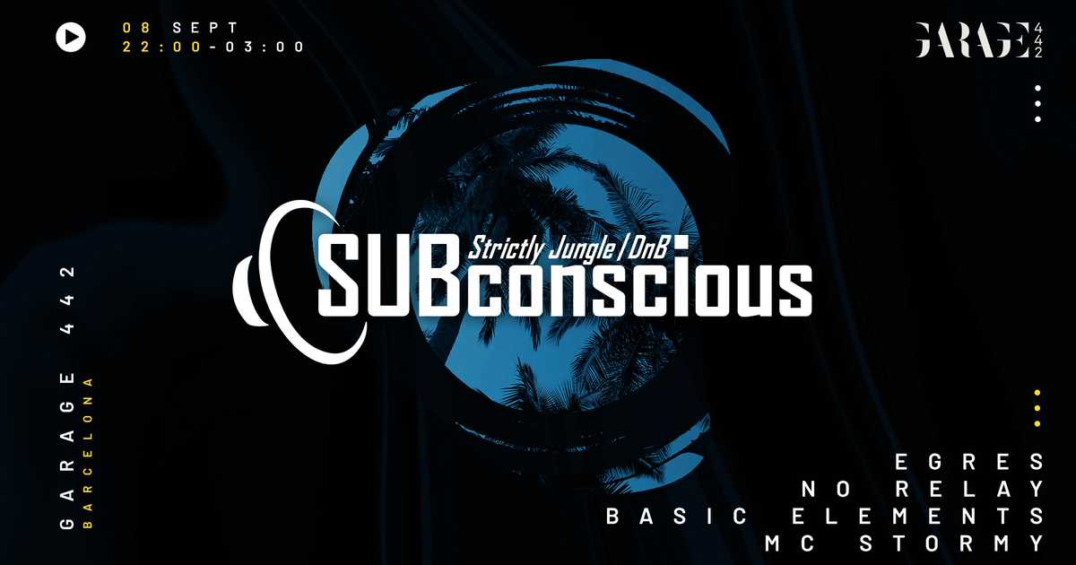 SUBconscious // Jungle Drum and Bass at Garage 442, Barcelona