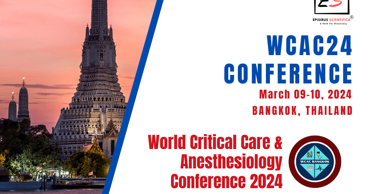 World Critical Care & Anesthesiology Conference 2024 at TBA Grand