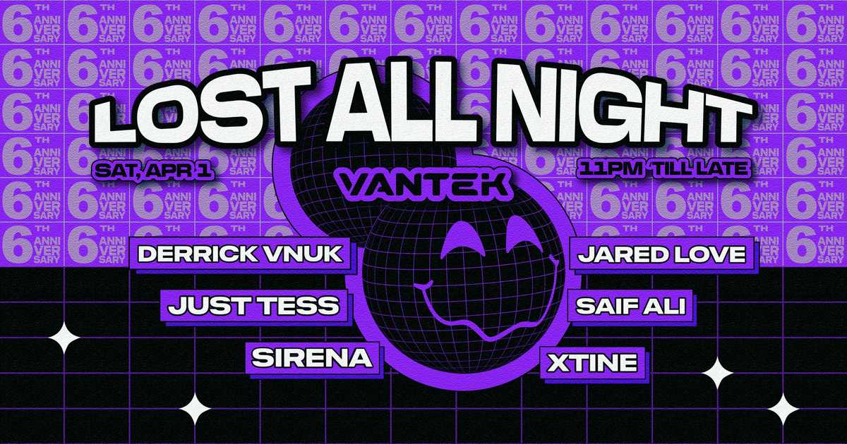 Leave Us Lost 6 Year Anniversary at Vantek en Vantek Warehouse, Vancouver