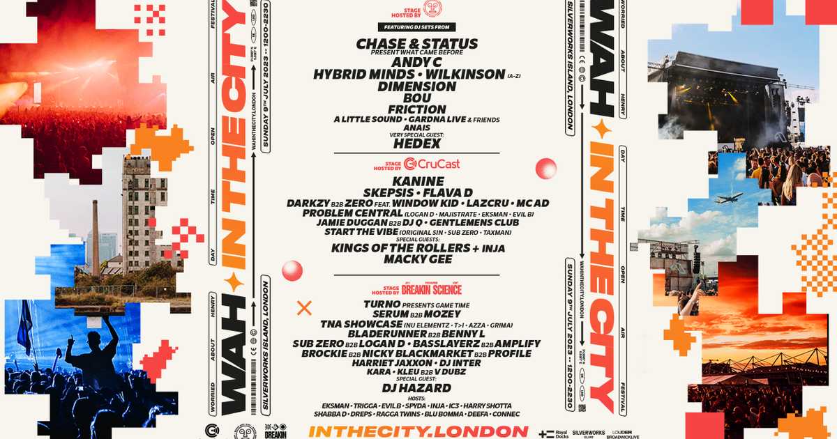 WAH In The City With Chase & Status, Andy C, Hybrid Minds, Wilkinson ...