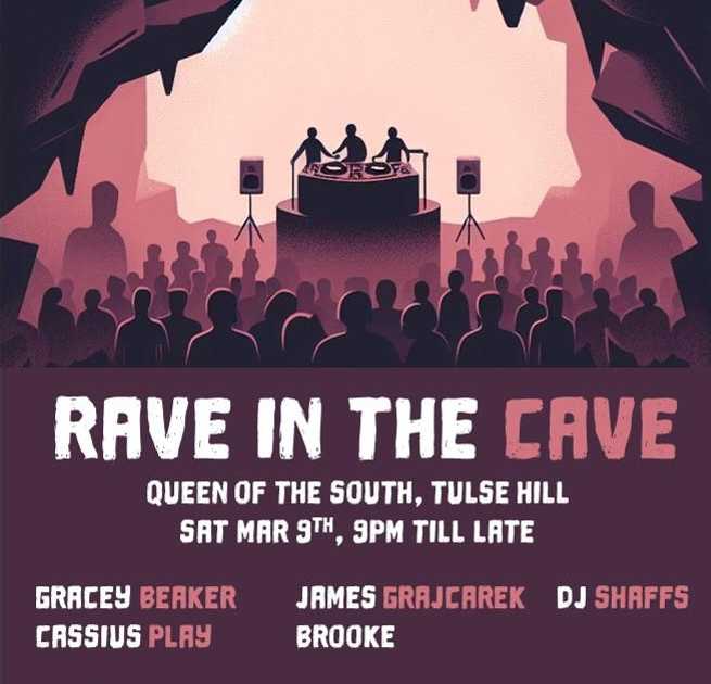 Rave In The Cave bei Queen of the South, London