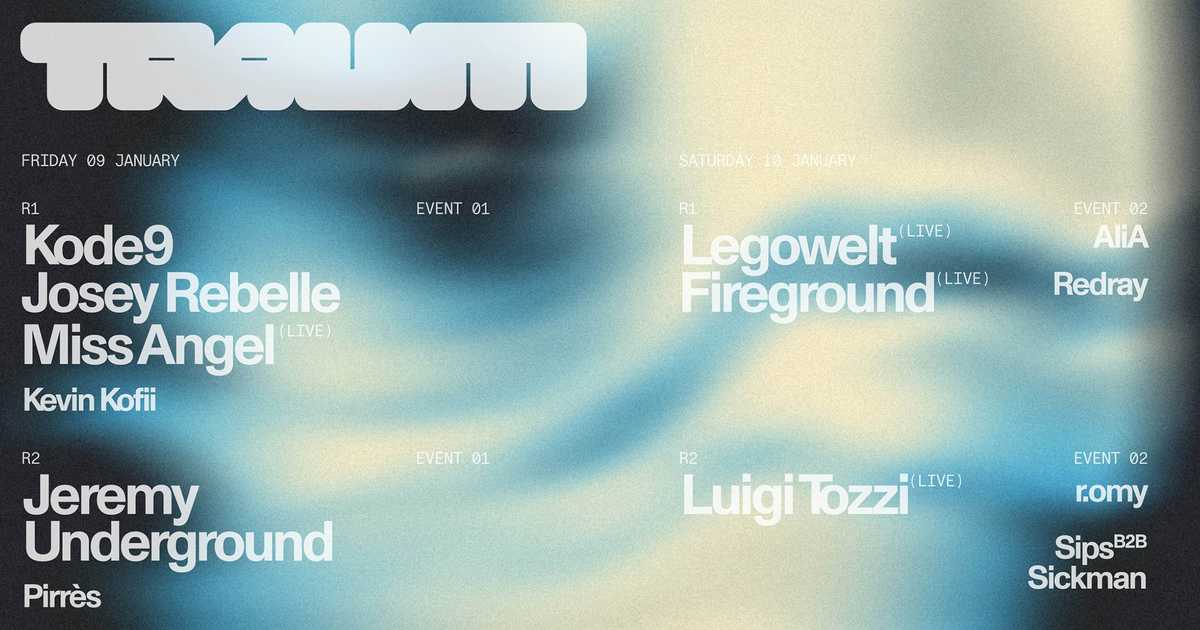 Traum Anniversary Weekend at TRAUM, Antwerp