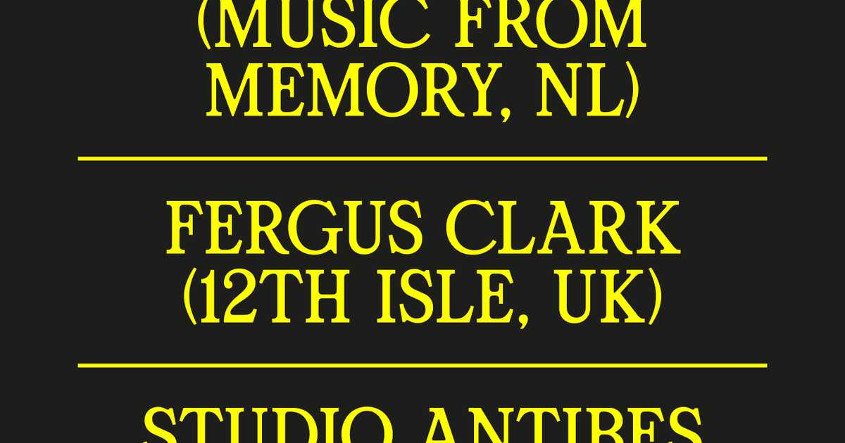 Studio Antibes - Tako (NL), Fergus Clark (UK) & Studio Antibes ...