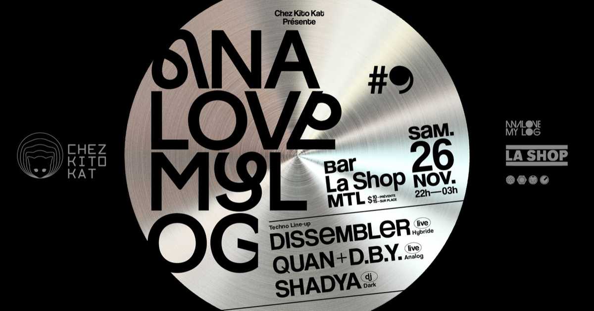 AnaLove My LoG Techno Party :: A Live Analog Night with DISSEMBLER ...