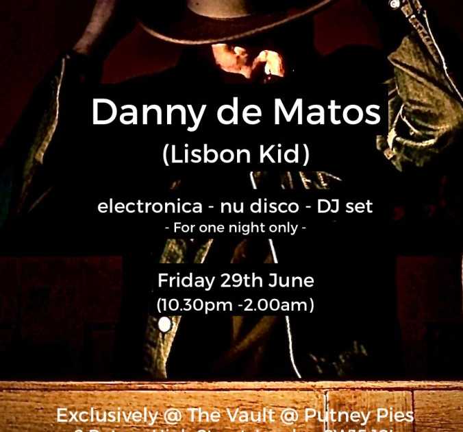 Danny de Matos at The Vault at Putney Pies en Putney Pies & Vaults, London