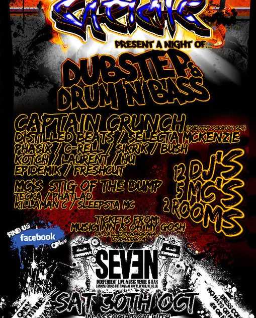 Capiche present Captain Crunch at Seven, Nottingham