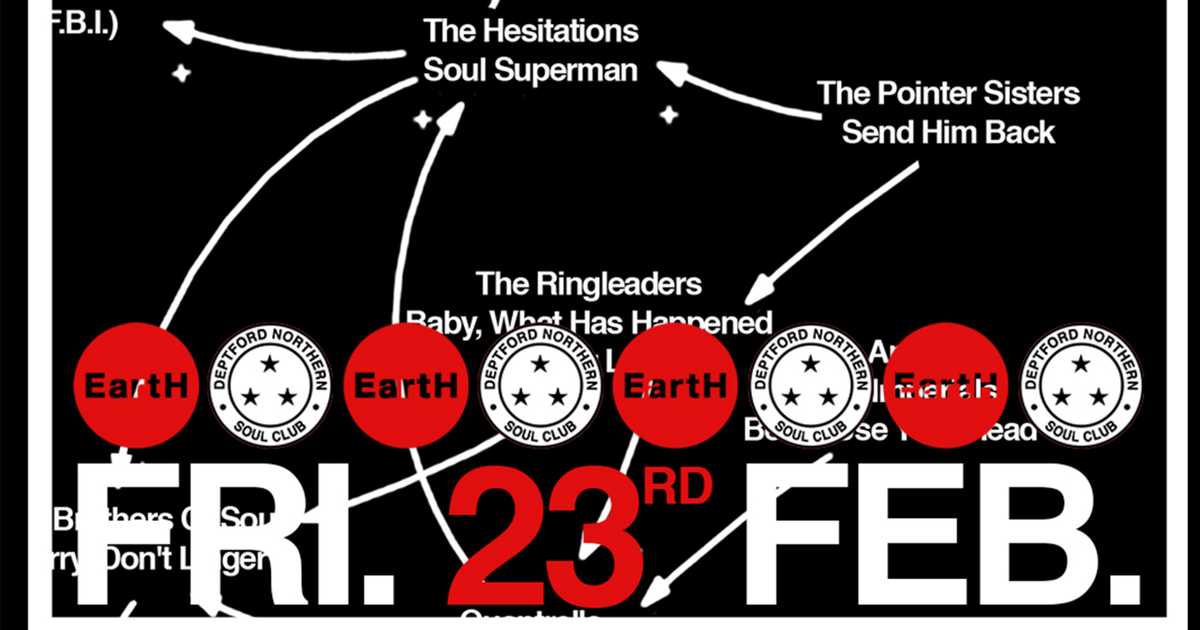 Deptford Northern Soul Club at EartH, London