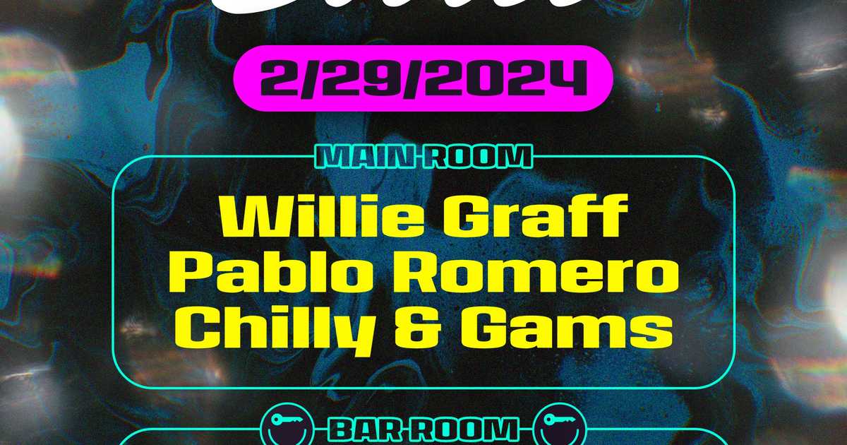 Willie Graff, Pablo Romero, Chilly&Gams (Main Room), Bella Mutino ...