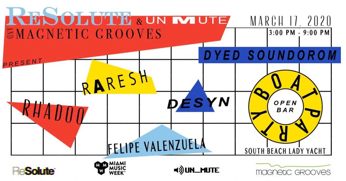 [CANCELLED] ReSolute & UN_MUTE Boat Party with Rhadoo, Raresh, Dyed