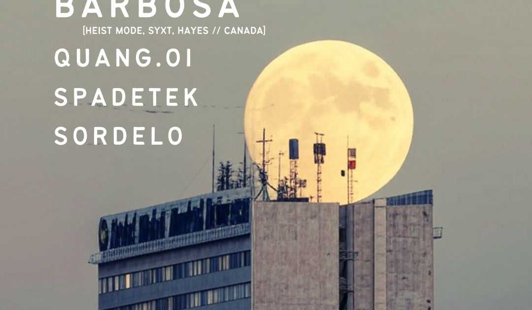 PANIC ROOM PRESENTS: Barbosa, quang.oi, Spadetek, SORDELO flyer