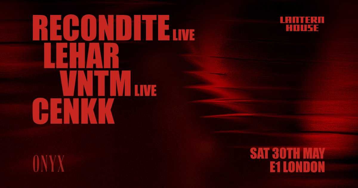 Recondite (live) a E1, London