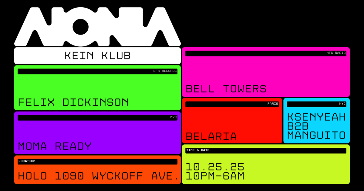 Kein Klub with Bell Towers (NTS Radio), Felix Dickinson (DFA