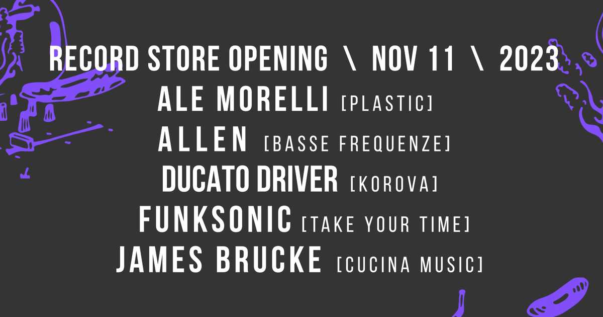 Take Your Time Record Shop Opening at TBA, Central